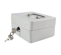 FTVOGUE Mini Boîte de sécurité Portable, Fer à Repasser avec Serrure onception à 6 Compartiments Idéale pour une Utilisation au Bureau à Domicile (petit blanc)