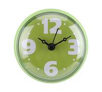 FTVOGUE Mini Horloge Ronde étanche à Ventouse Douche Horloge Salle De Bains Accessoires (Vert)