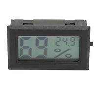 FTVOGUE Mini Thermomètre, Compteur Numérique de Température et d'humidité avec écran LCD et Sonde de 1,5 M, Parfait pour une Utilisation à la Maison et au Bureau (BLACK)