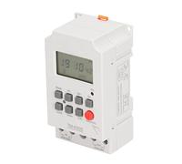 FTVOGUE Minuterie Numérique de Deuxième Réglage, Minuterie Numérique Programmable ABS AC85 265 V 30 A, Sauvegarde de Mémoire sur 7 Jours pour Lumières, Pompes, Ventilateurs, Chauffe-eau
