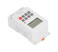 FTVOGUE Minuterie Numérique, Deuxième Minuterie de Contrôle Programmable en ABS 30 A 85 à 265 VCA avec Sauvegarde de Mémoire 28 Programmes pour équipement de Cuisine et Usage Domestique