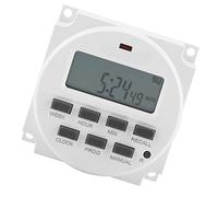 FTVOGUE Minuterie Programmable 12V TM618N-4 Batterie Affichage | Réglage 12/24h, anti-interférence, bouton-poussoir, irrigation et aquaculture lampadaires panneaux