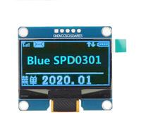 FTVOGUE Module d'affichage 1,54 Pouces Module d'affichage OLED SPI I2C Résolution 128 X 64 PM Diode électroluminescente Organique Écran Transparent Auto-éclairant pour Tableaux de Bord de Maisons