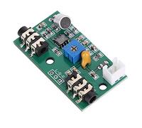 FTVOGUE Module d'amplificateur de Carte de Microphone avec Gain Réglable DC 2,6 à 10 V, Carte de Prise Audio avec Sortie 3,5 Mm et 3P pour les Projets de Signaux Vocaux, l'enregistrement des