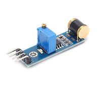 FTVOGUE Module de Capteur de Vibrations 801S Module de Capteur de Chocs avec LM393, sensibilité Réglable, Sortie de Signal Analogique et TTL, DC 3-5 V, Carte 4 Broches pour l'électronique de
