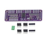 FTVOGUE Module de Contrôle PWM PCA9685, Pilote de Servomoteur IIC 16 Canaux 12 Bits, Fréquence PWM Réglable pour les Projets de Robotique et de Bricolage