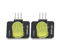 FTVOGUE Module LED 10pcs 20 X 20 Mm, 10 Mm 3,3 V à 5V Bulbe de Puce de Carte Lumineuse Décorative, Segment LED Affichages avec Lecteur pour une Application Large, Facile à Installer et à Utiliser