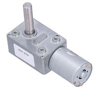 FTVOGUE Moteur à Engrenage à Vis sans Fin, Coque en Alliage, Engrenage traité Thermiquement, Fonctionnement Silencieux, Arbre de 8 Mm à Faible Friction avec Lubrifiante pour Dispositif (DC12V 30RPM)