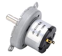 FTVOGUE Moteur à Engrenage Auto-verrouillable, 12V 15RPM Compact | Orientation de l\'arbre à angle droit, corps de sortie ultra court, rotation réversible par câblage, mécanisme à vis sans