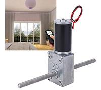 FTVOGUE Moteur à Engrenages M8 à Double Arbre fileté à Droite, Moteur de Réduction 12 V avec Rapport de Vitesse 50:1 pour Fenêtres électriques Automobiles, Applications Domestiques Industrielles