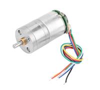 FTVOGUE Moteur de Réduction de Vitesse en Métal 12V Moteur D'engrenage Encodeur CC - Basse Vitesse, Faible Bruit - adapté à L'ouvreur de Fenêtres, Ouvre-Porte, Mini (DC12 70rpm)
