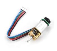 FTVOGUE Moteur micro de réduction, Moteurs électriques Moteurs à aimant permanent de vitesse de moteur de vitesse de GBMQ-GM12BY20 avec le codeur codé magnétique DC6V 2W de Hall (6V 60RPM)