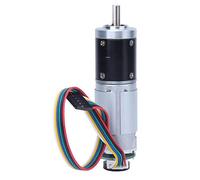 FTVOGUE Motoréducteur 12 V CC avec Encodeur, Encodeur à Effet Hall Métallique, Couple élevé et 330 Tr/min pour Robots Domestiques Intelligents et équipements Industriels