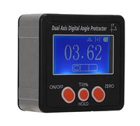 FTVOGUE Niveau à Numérique Double Axe, Corps en Alliage D'aluminium | Écran LCD rétroéclairé, conversion de pente d\'un angle ase magnétique à fond plat, maçonnerie de bâtiment de