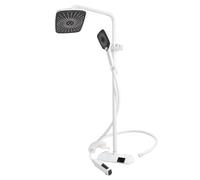 FTVOGUE NPT 1/2 Bouton-poussoir Pièce de Douche Pièce de Douche Présistance Piste de Douche avec Piste de Douche à Haute Température Combo Piano à Haute Température (WHITE)