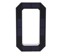 FTVOGUE Numéro de Maison à éclairage Solaire LED, Panneau d'adresse rétroéclairé en PC ABS 9 Pouces avec Capteur Automatique du Crépuscule à l'aube, Batterie 600 MAh, Plaque Murale Extérieure