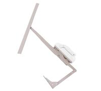 FTVOGUE Opérateur de Fenêtre à Battants à Double Bras Droit, Kit de Rénovation en Acier trempé en Alliage de Zinc traité Thermiquement avec Couvercle Amovible Blanc et Curseur en