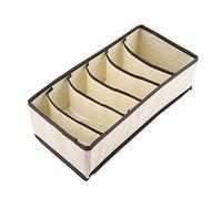 FTVOGUE Organiseur De Tiroir Pliable, BoîTe De Rangement Durable Avec SéParateur Pour Soutien-Gorge, Sous-VêTements, Chaussettes (6 Grilles)