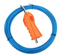 FTVOGUE Outil de Filetage de Fil, Câble en Acier 15m, Tige Hexagonale M5 | Tire-fil, ABS et Caoutchouc, Travail de Conduit, Pression Réglable, Câble en Acier 15m, Tige M5, Usage Perceuse 1/4in