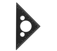 FTVOGUE Outil de Menuisier, Règle Triangulaire en Alliage d'aluminium, Mesures Précises Plage de 0 à 7 Cm, Essentiel pour les Amateurs de Menuiserie