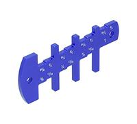 FTVOGUE Outil de Profondeur de Routeur Mesureur de Hauteur Efficace pour le Bricolage du Bois de Bois 1/8-1In Kit pour les Menuiseurs, Matériau en Alliage en Aluminium (BLUE)