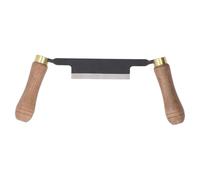 FTVOGUE Outil de Rasage de 4 Pouces, Lame en Acier au Carbone, Manche Ergonomique en Bois pour les Tâches de Travail du Bois et d'écorçage