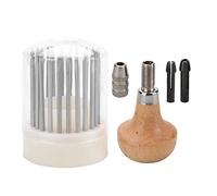 FTVOGUE Outils de Bijoux de Grain de Perles, 23pcs Outils de Perles Set Graver Beader pour Outil de Bijoux de Graver de Réglage de Pierre de Diamant