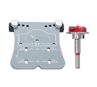 FTVOGUE Ouvre-charnière pour le Travail du Bois, Guide de Perçage en Aluminium de qualité Supérieure avec Gabarit de 35 Mm pour l'installation de Portes d'armoires et les Projets de Bricolage