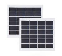 FTVOGUE Paquet de 2 Mini Plaques de Cellules Solaires Portables 2W 6V