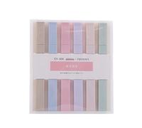 FTVOGUE Paquet de 6 Marqueurs Surligneurs Pastel à Pointe Biseautée Douce, Encre Gel Respectueuse des Yeux avec écriture Fluide pour les Notes de Bureau, D'école, de Journalisatio (1#53)