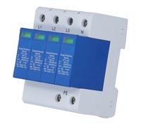 FTVOGUE Parasurtenseur AC, Dispositif Parafoudre Basse Tension monté sur Rail de 35 Mm avec Indicateur d'état pour Systèmes d'alimentation AC385V, Protection Contre Les Surtensions 40KA pour Un