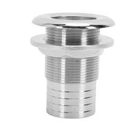 FTVOGUE Passe Coque en Acier Inoxydable 316, Raccord Traversant de Coque 1/2, for Installation sur (Sortie Demi-Filetage 1-1/2 Pouces sans Joint,)