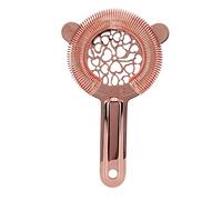 FTVOGUE Passoire à Cocktail en Acier Inoxydable, Passoire à Mailles Fines avec Bobine à Ressort de qualité Supérieure pour Filtrer la Glace et la Pulpe, à Glace pour Barm (Or Rose)