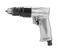 FTVOGUE Perceuse Pneumatique, Perceuse Pneumatique en Aluminium, Mandrin de 3/8 Pouces, Rotation Réversible de 1700 Tr/min, Outil de Perçage Portatif de 90 PSI pour Murs, Sols, Plaques de Fer,