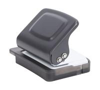 FTVOGUE Perforatrice à 6 Trous, Diamètre de Trou de 5,5 Mm, Profondeur D'alimentation de 6 Mm, Perforatrice de Papier à Feuilles Mobiles avec Poteaux de Positionnement et Règles pour