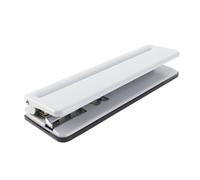 FTVOGUE Perforatrice Réglable en Forme de Champignon à 12 Trous, capacité de 6 Feuilles A4, Perforatrice pour Reliure de Feuilles Mobiles avec Règle de Positionnement, Collecteur de (GREY)