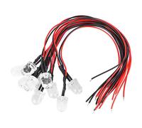 FTVOGUE Perles à LED D'éclairage Orange de 10 Mm, Perles D'éclairage à Diode Prélectée, Pièces LED de 20 MA 5 à 12V, Pièces pour L'éclairage Domestique