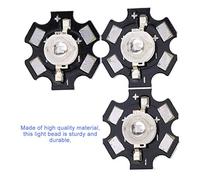 FTVOGUE Perles LED, 25 Puces Lumineuses LED Haute Puissance avec Base en Aluminium, Lumière Rouge 660 Nm pour Luminaires de Bricolage, Ampoules et Lampes Décoratives (445-450NM)