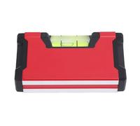 FTVOGUE Petit Niveau à Bulle, Règle de Nivellement Magnétique en Alliage d'aluminium avec Embouts Absorbant les Chocs pour Surfaces Plates et Cylindriques, Haute Précision 0-0,5 Mm pour le