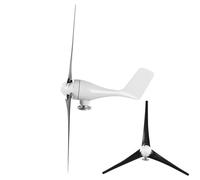 FTVOGUE Petite éolienne 1200 W, éoliennes en Fibre de Nylon à 3 Pales, Solution de Charge Marine et Domestique (Black #16)