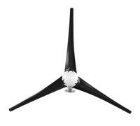 FTVOGUE Petite éolienne 1200 W, éoliennes en Fibre de Nylon à 3 Pales, Solution de Charge Marine et Domestique (Black #15)