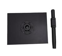 FTVOGUE Pilon en Acier, Queue 65A Haute dureté 26,6x20,5cm | Plaque de Compactage, Acier 40Cr, Compactage de Sol Sable Gravier, Tige à Cône Fendu, Assemblage Remplaçable, Antirouille