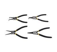 FTVOGUE Pince à Circlips avec Conception en Acier au Carbone (4Pcs | Comprend des mâchoires droites et courbées, Antirouille, Poignée antidérapante, Réparation mécanique