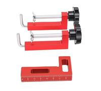 FTVOGUE Pinces D'Angle pour le Travail du Bois, carré de Position en Aluminium à Angle Droit de 90 Degrés avec Pinces en C pour Cadres Photo, Armoires, Tiroirs, Assemblage de Meubles