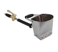 FTVOGUE Pistolet Pulvérisateur de Mortier de Ciment, Pistolet à Trémie à Alimentation Sous Pression avec 4 Jets, Distance de Pulvérisation de 40 Mm, Outil de Peinture de Toit de Plafond de Mur de Stuc
