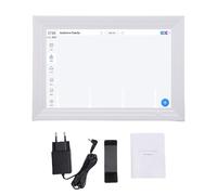 FTVOGUE Planificateur de Calendrier Numérique de 10,1 Pouces, Affichage Interactif avec écran Tactile, Synchronisation WiFi, Gestion des Repas et des Corvées pour l'organisation Familiale (WHITE)