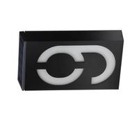 FTVOGUE Plaque D'adresse Solaire avec Numéro de Maison, pour Jardin, Cour, Bâtiment, Porte, Mur, Lampe, Plaque D'immatriculation, Alimentée par L'énergie Solaire avec Batterie de 1 000 (nine)