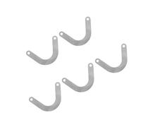 FTVOGUE Plaque de Valve en Forme de U, Accessoire de Compresseur d'Air en Métal, 2.32 Pouces de Large pour Tête de Pompe à Air, Machine à Piston, Plaque de Fer Durable, 5 Pièces