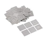 FTVOGUE Pochoirs de Reballage BGA, Modèles en Acier Inoxydable 304 pour la Réparation de Cartes Graphiques d'ordinateurs Portables, Ensemble Durable de 144 Pièces avec Marquage Précis
