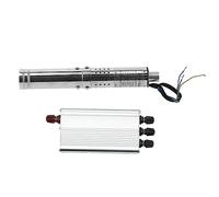 FTVOGUE Pompe à Vis, Pompe Solaire Hydraulique à Courant Continu en Acier Inoxydable avec Moteur sans Balais 24 V pour l'approvisionnement en Eau dans les Zones éloignées (NS242T-40)